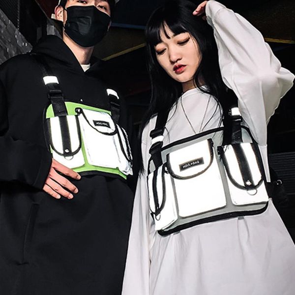 tactical chest bag streetwear reflective hip hop bags functional tooling chest rig bag adjustable women vest waist bags
tactical chest bag streetwear reflective hip hop bags functional tooling chest rig bag adjustable women vest waist bags