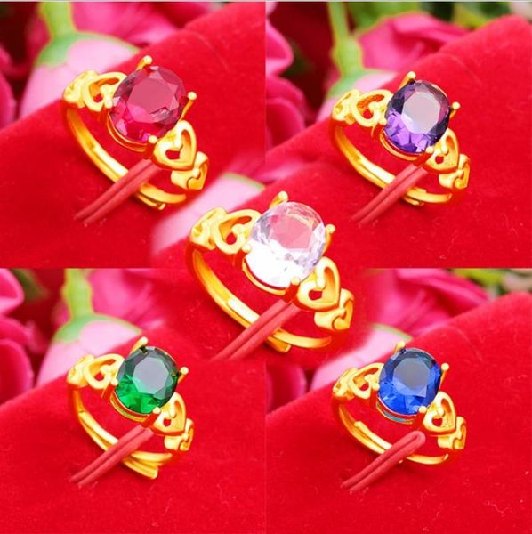 cluster rings 5 pcs/lot resizable wedding ethnic wind zircon stone heart women ring fashion colors 24k gold plated filled, Golden;silver
cluster rings 5 pcs/lot resizable wedding ethnic wind zircon stone heart women ring fashion colors 24k gold plated filled, Golden;silver
