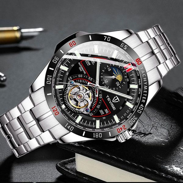 fashion men's watch 30m calendar stainless steel sports chronograph quartz relogio masculino wristwatches, Slivery;brown
fashion men's watch 30m calendar stainless steel sports chronograph quartz relogio masculino wristwatches, Slivery;brown