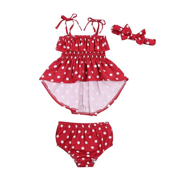 baby girl outfit polka dot printing three-pieces set infant girl's square collar sling dress + briefs headband outfits clothing sets, White
baby girl outfit polka dot printing three-pieces set infant girl's square collar sling dress + briefs headband outfits clothing sets, White