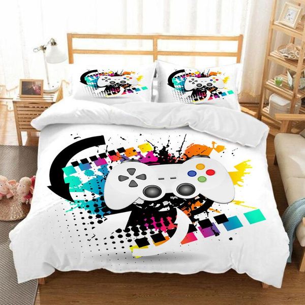 bedding sets 2021 summer luxury game machine cartoon home textile 4-piece set duvet cover edredom inel housse de couette 240x260
bedding sets 2021 summer luxury game machine cartoon home textile 4-piece set duvet cover edredom inel housse de couette 240x260
