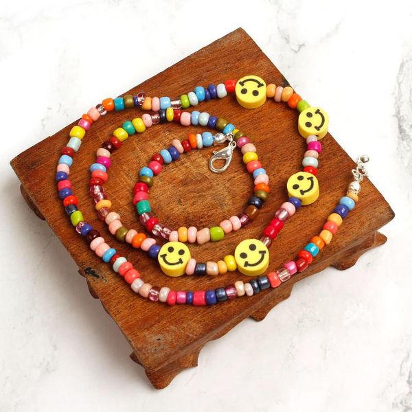 chokers bohemia handmade rainbow beads candy smile personality satellite gothic necklace women's fashion jewelry gifts, Golden;silver
chokers bohemia handmade rainbow beads candy smile personality satellite gothic necklace women's fashion jewelry gifts, Golden;silver