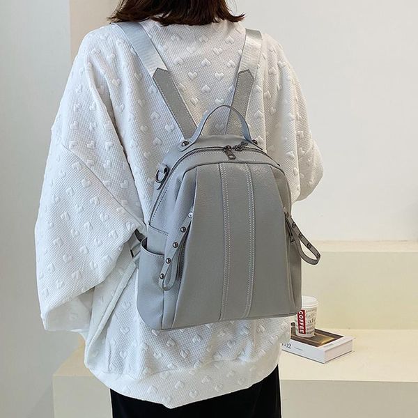 backpack style solid lychee pattern female fashion travel all match back pocket bags for women 2021 arrival
backpack style solid lychee pattern female fashion travel all match back pocket bags for women 2021 arrival