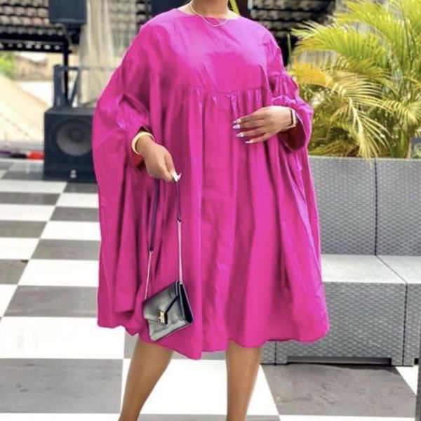 ethnic clothing women loose dresses o neck pleated casual fashion large size ladies female african spring summer 2021 baggy robes, Red
ethnic clothing women loose dresses o neck pleated casual fashion large size ladies female african spring summer 2021 baggy robes, Red