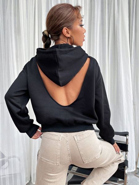 cut out back drop shoulder drawstring thermal hoodie z2jz#, White;black
cut out back drop shoulder drawstring thermal hoodie z2jz#, White;black