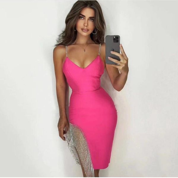 casual dresses 2021 autumn beading tassel bandages dress spaghetti strap bodycon club party evening clothes, Black;gray
casual dresses 2021 autumn beading tassel bandages dress spaghetti strap bodycon club party evening clothes, Black;gray