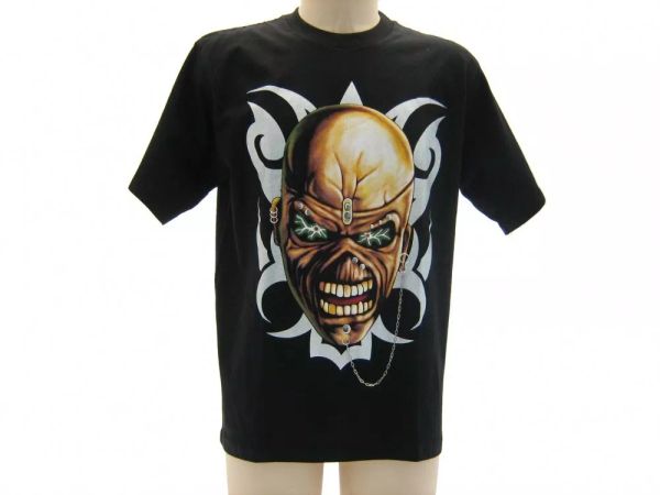skull t shirt short sleeve man skull eyes shock, White;black 
skull t shirt short sleeve man skull eyes shock, White;black