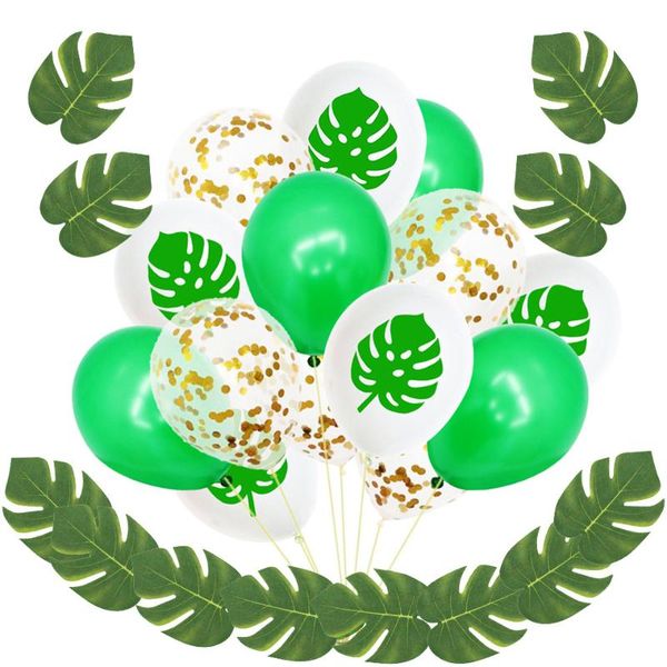party decoration 15pcs/lot hawaiian summer decor artificial tropical palm leaves green latex confetti balloons for birthday
party decoration 15pcs/lot hawaiian summer decor artificial tropical palm leaves green latex confetti balloons for birthday