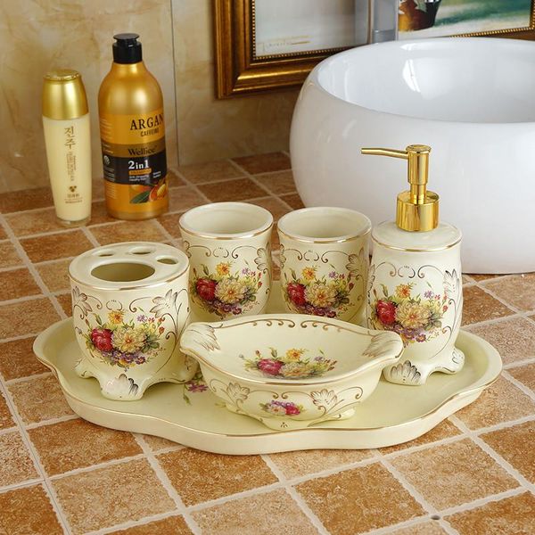 bathroom accessories set ceramic soap dispenser toothbrush holder gargle cup dish 5 pieces wedding gifts bath accessory
bathroom accessories set ceramic soap dispenser toothbrush holder gargle cup dish 5 pieces wedding gifts bath accessory
