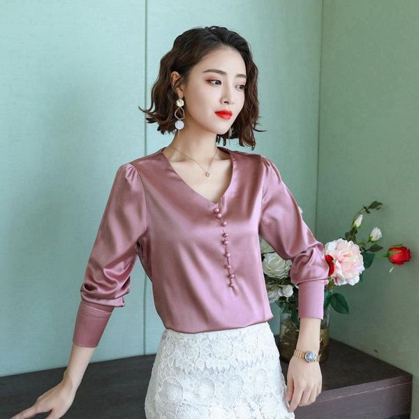women's blouses & shirts 2021 fashion solid women long sleeve v-neck spring autumn for causal clothes blusas plus size -4xl, White
women's blouses & shirts 2021 fashion solid women long sleeve v-neck spring autumn for causal clothes blusas plus size -4xl, White
