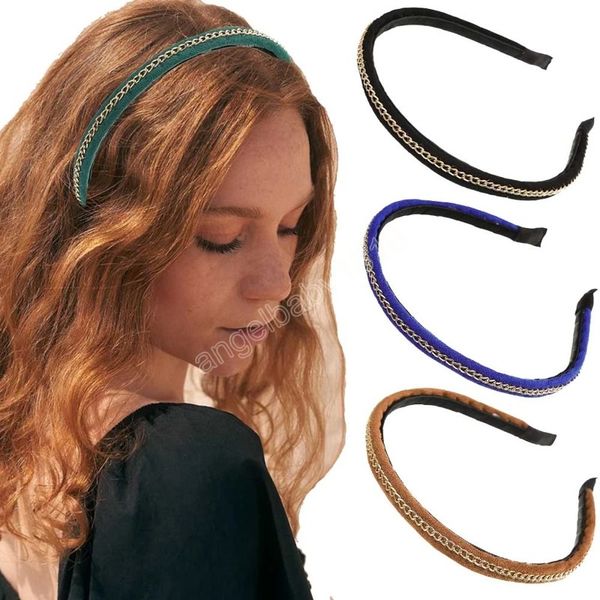 women chain hairbands korean elastic hair hoop headbands for girls winter new bezel headwear hair accessories, Slivery;white
women chain hairbands korean elastic hair hoop headbands for girls winter new bezel headwear hair accessories, Slivery;white
