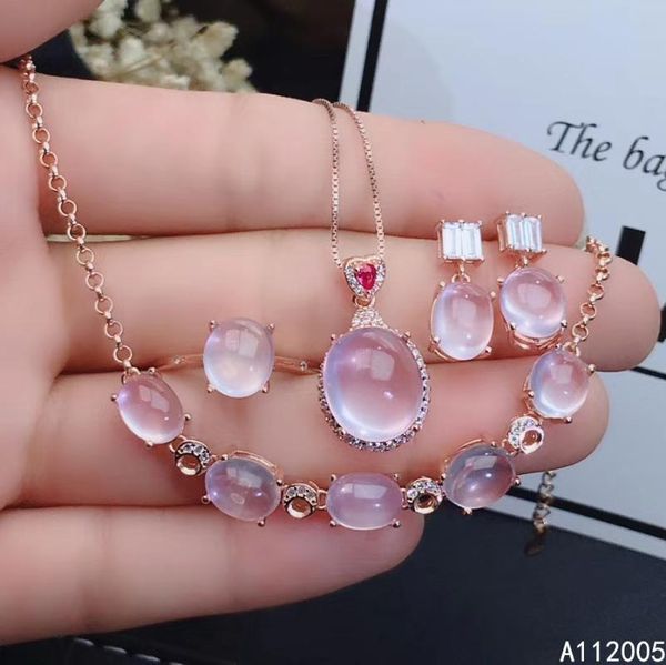 fine jewelry 925 sterling silver inlaid natural rose quartz ring pendant earring bracelet set supports test bracelet, earrings & necklace, Black
fine jewelry 925 sterling silver inlaid natural rose quartz ring pendant earring bracelet set supports test bracelet, earrings & necklace, Black