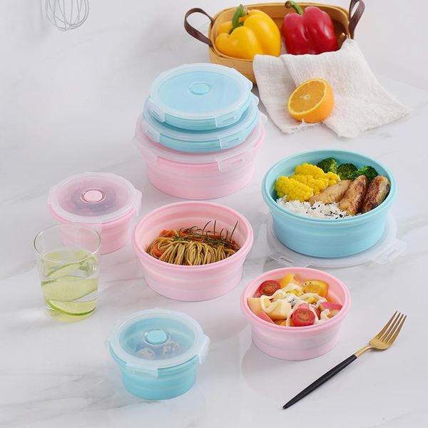 dinnerware sets silicone foldable round shape lunch box folding salad bowl container tableware bpa free
dinnerware sets silicone foldable round shape lunch box folding salad bowl container tableware bpa free