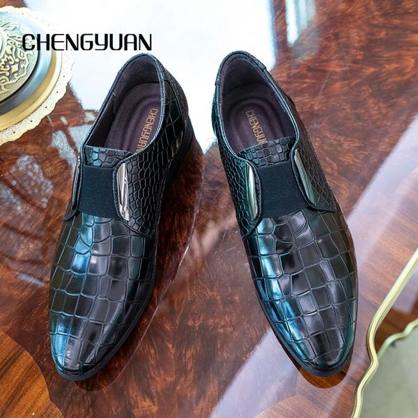 spring men genuine leather crocodile pattern shoes formal dress classic pointed glossy mens wedding elastic band oxford shoe, Black
spring men genuine leather crocodile pattern shoes formal dress classic pointed glossy mens wedding elastic band oxford shoe, Black