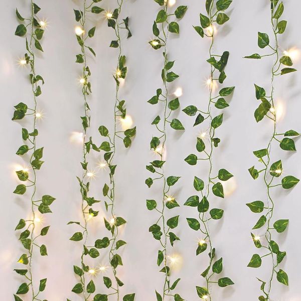 strings green leaves vine led string lights battery operated fairy family party wedding home decor garden decoration
strings green leaves vine led string lights battery operated fairy family party wedding home decor garden decoration