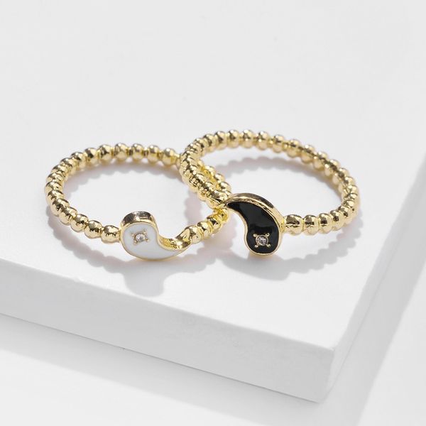 trendy multicolor yin and yang ring set for women fashion geometric tai chi crystal gold color rings jewelry, Silver
trendy multicolor yin and yang ring set for women fashion geometric tai chi crystal gold color rings jewelry, Silver