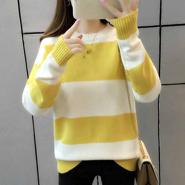 women's sweaters ly women o-neck striped knitted wear sweater slim fit pullovers jumpers autumn vk-ing, White;black
women's sweaters ly women o-neck striped knitted wear sweater slim fit pullovers jumpers autumn vk-ing, White;black