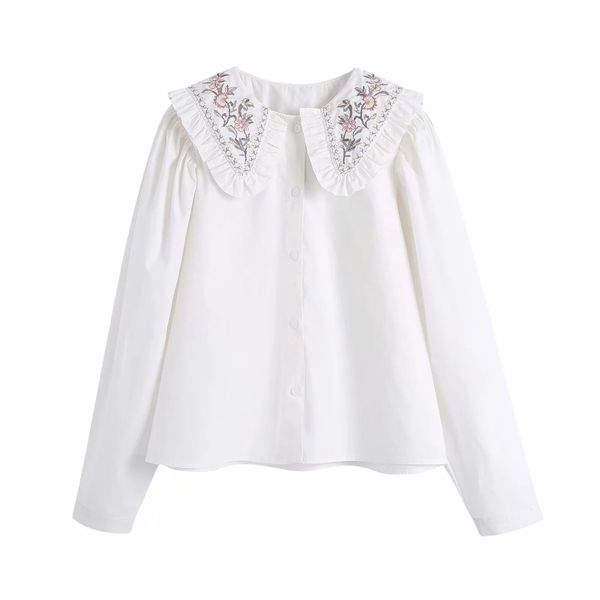 women flower embroidery turndown collar white shirt casual femme long sleeve blouse lady loose blusas s8159 210430
women flower embroidery turndown collar white shirt casual femme long sleeve blouse lady loose blusas s8159 210430