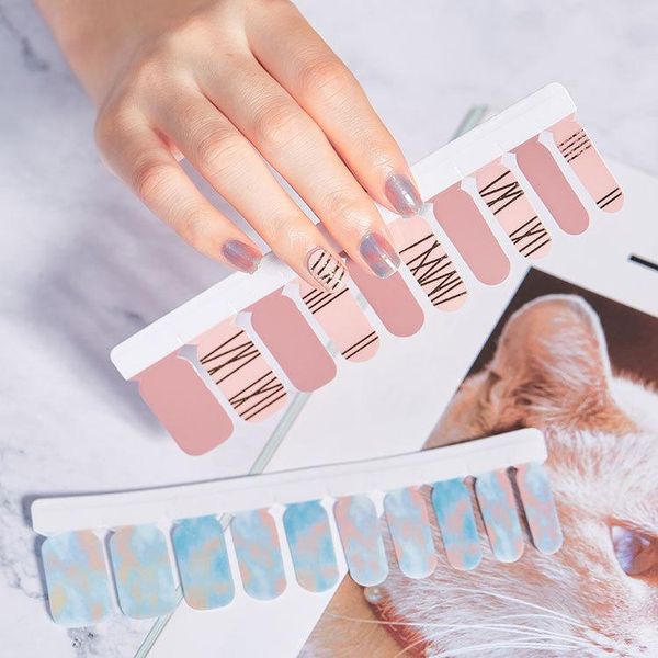blooming and bronzing lines fashion nail art stickers collection manicure diy polish strips wraps for party decor & decals, Black
blooming and bronzing lines fashion nail art stickers collection manicure diy polish strips wraps for party decor & decals, Black