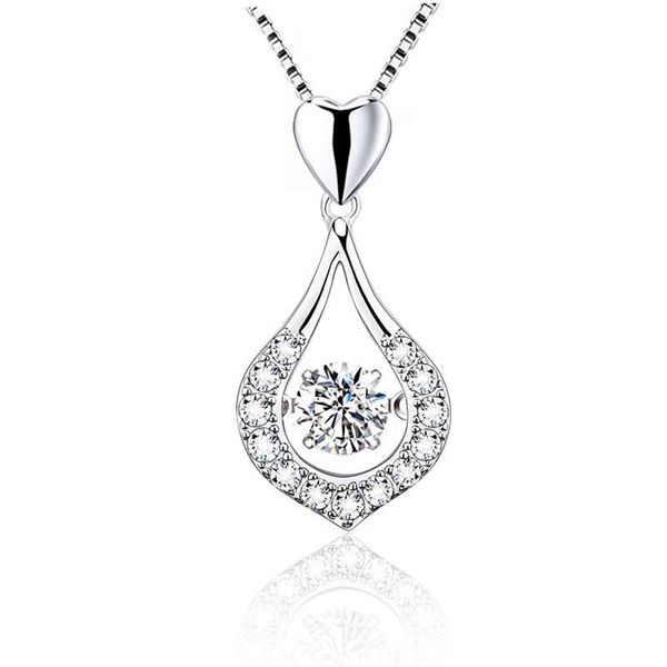 pendant necklaces waterdrop necklace twinkling heart stone women jewelry gift for, Silver
pendant necklaces waterdrop necklace twinkling heart stone women jewelry gift for, Silver