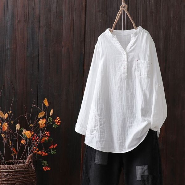 shorts arrival spring autumn arts style women long sleeve loose v-neck shirts all-matched casual 100% cotton blouse femme s99 d6i4, White;black
shorts arrival spring autumn arts style women long sleeve loose v-neck shirts all-matched casual 100% cotton blouse femme s99 d6i4, White;black