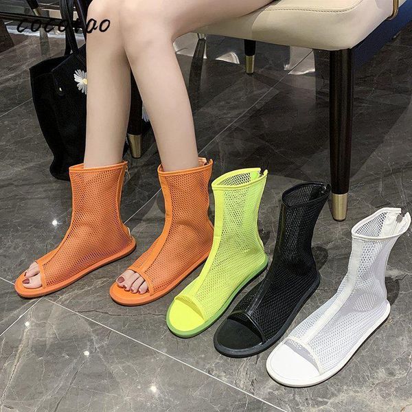 roman sandals 2021 open-toed back zipper short boots fashion wild hollow fishnet breathable cool, Black
roman sandals 2021 open-toed back zipper short boots fashion wild hollow fishnet breathable cool, Black