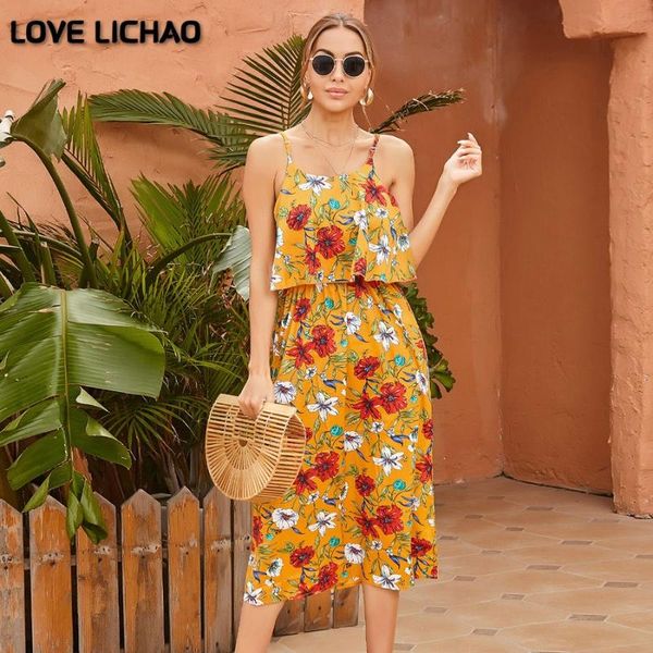 casual dresses women dress 2021 summer womens fashion sling printed backless maxi slash neck floral, Black;gray
casual dresses women dress 2021 summer womens fashion sling printed backless maxi slash neck floral, Black;gray