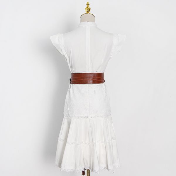 dresses vintage white sashes for women stand collar sleeveless high waist patchwork lace es female fashion, Black;gray
dresses vintage white sashes for women stand collar sleeveless high waist patchwork lace es female fashion, Black;gray
