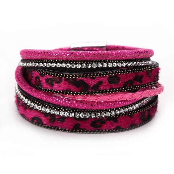 charm bracelets fashion handknitting multilayer horsehair leopard leather bracelet retro rhinestone magnetic buckle bangle women jewelry bij, Golden;silver
charm bracelets fashion handknitting multilayer horsehair leopard leather bracelet retro rhinestone magnetic buckle bangle women jewelry bij, Golden;silver