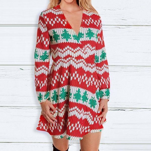 v-neck dress women clothes xmas christmas printing mesh 3/4 sleeve evening party vestidos de verano for party1, Black;gray
v-neck dress women clothes xmas christmas printing mesh 3/4 sleeve evening party vestidos de verano for party1, Black;gray