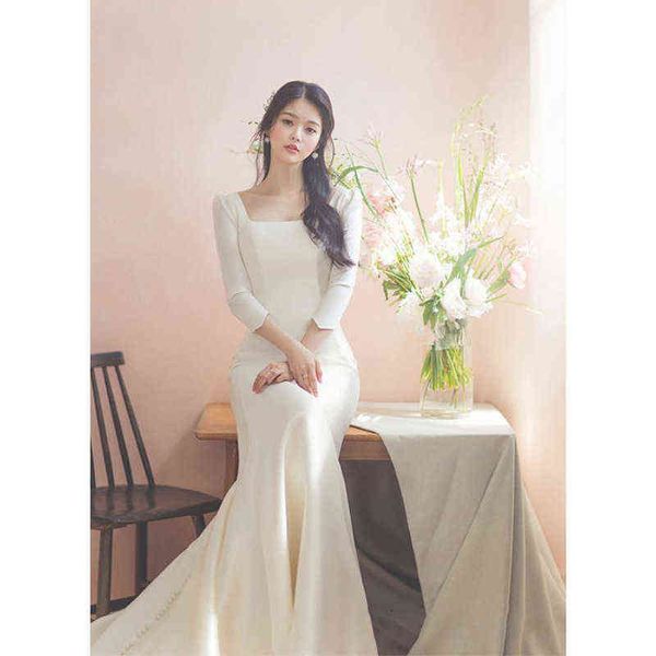 luxury street style dresses fishtail wedding 2021 tailed bride satin simple travel pography super fairy slim korean daily light yarn, Black;pink
luxury street style dresses fishtail wedding 2021 tailed bride satin simple travel pography super fairy slim korean daily light yarn, Black;pink