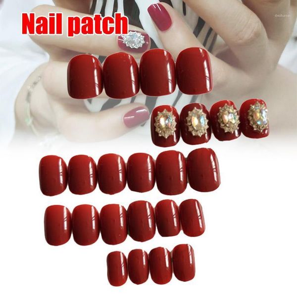solid color nails patch acrylic false full cover fake tips wine red with handmade crystal mh881, Red;gold
solid color nails patch acrylic false full cover fake tips wine red with handmade crystal mh881, Red;gold