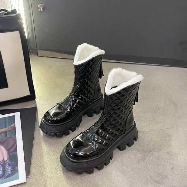 boots casual all-match 2021 winter keep warm plus velvet snow platform short women shoes, Black
boots casual all-match 2021 winter keep warm plus velvet snow platform short women shoes, Black