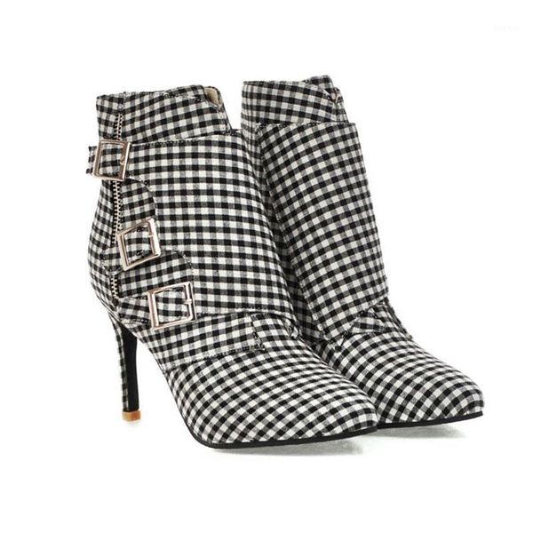 boots 2021 women's high heel cloth shoes woman pointed toe striped lattice winter size 32-48 botas mujer1, Black
boots 2021 women's high heel cloth shoes woman pointed toe striped lattice winter size 32-48 botas mujer1, Black