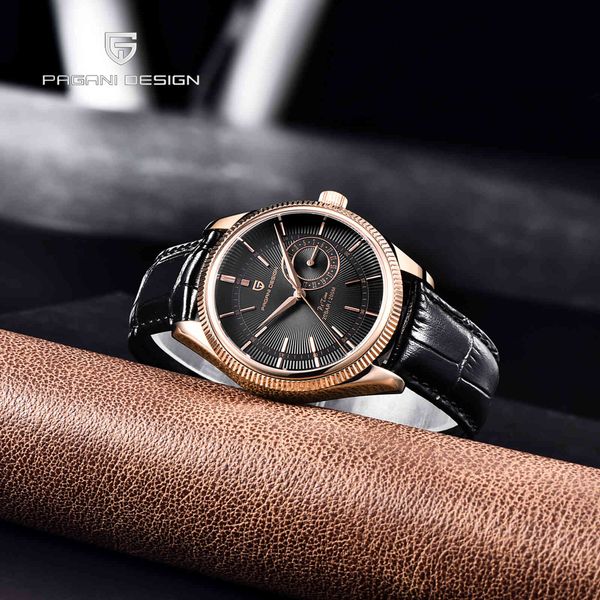 pagani design 2021 new luxury sapphire glass men' quartz stainless steel case advanced leather calendar watch reloj hombre, Slivery;brown
pagani design 2021 new luxury sapphire glass men' quartz stainless steel case advanced leather calendar watch reloj hombre, Slivery;brown