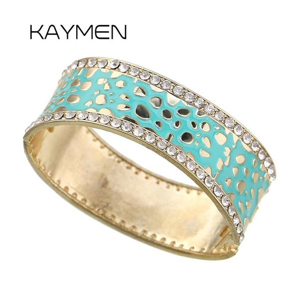 bangle kaymen all seasons women's colorfull enamel bracelet cuff for party wedding statement trendy open bracelets, Black
bangle kaymen all seasons women's colorfull enamel bracelet cuff for party wedding statement trendy open bracelets, Black