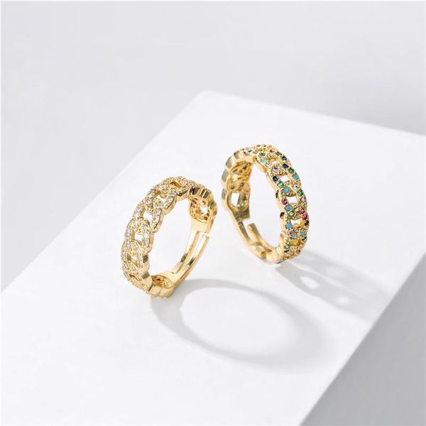 cluster rings cmoonry gold bling hip hop punk zircon ring cuban link chain wedding for women adjustable size dropship, Golden;silver
cluster rings cmoonry gold bling hip hop punk zircon ring cuban link chain wedding for women adjustable size dropship, Golden;silver