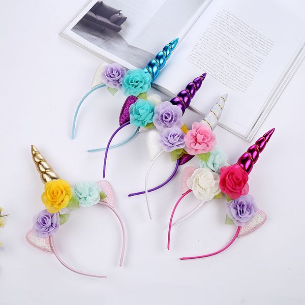 glitter metallic unicorn headband girls chiffon flowers hairband for kids floral unicorn horn party hair accessories, Slivery;white
glitter metallic unicorn headband girls chiffon flowers hairband for kids floral unicorn horn party hair accessories, Slivery;white