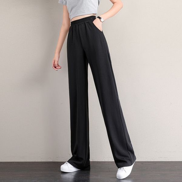 women straight pants wide leg high waist full length sweatpants korean style streetwear loose oversize famale casual trousers 210319, Black;white
women straight pants wide leg high waist full length sweatpants korean style streetwear loose oversize famale casual trousers 210319, Black;white