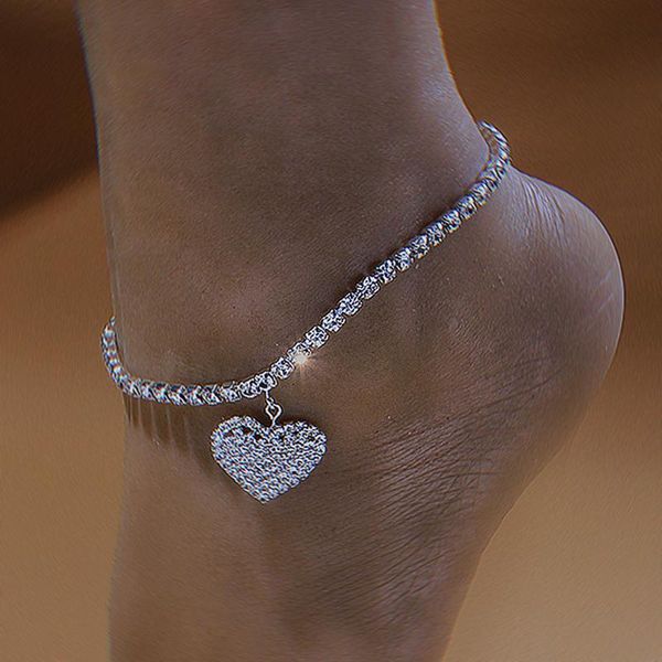 anklets bling rhinestone heart pendant tennis chain foot accessories jewelry for women luxury crystal ankle bracelet, Red;blue
anklets bling rhinestone heart pendant tennis chain foot accessories jewelry for women luxury crystal ankle bracelet, Red;blue