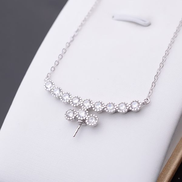 s925 silver pendant necklace female pearl set pendant clavicle chain diy accessories empty support versatile 289
s925 silver pendant necklace female pearl set pendant clavicle chain diy accessories empty support versatile 289