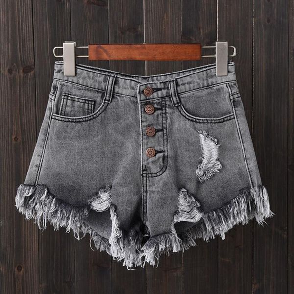women tassel hole shorts jeans denim short pants women's pantalones cortos mujer, White;black
women tassel hole shorts jeans denim short pants women's pantalones cortos mujer, White;black