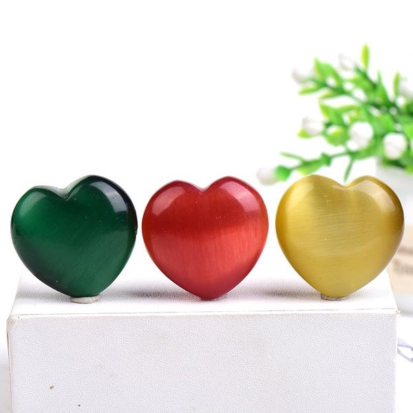 decorative objects & figurines 1pc cat's eye crystal colorful heart stone shape handmake mineral love gems reiki energy healing decor c
decorative objects & figurines 1pc cat's eye crystal colorful heart stone shape handmake mineral love gems reiki energy healing decor c