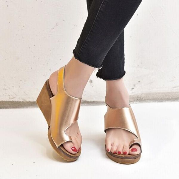 sandals women pu leather shoes comfy platform wedge sole ladies casual soft big toe foot correction sandal orthopedic bunion corrector, Black
sandals women pu leather shoes comfy platform wedge sole ladies casual soft big toe foot correction sandal orthopedic bunion corrector, Black
