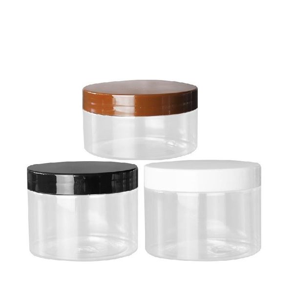 200ml 250ml 300ml 200g 250g 300g white black brown transparent lid cover clear empty packaing pet plastic jar pot containers storage bottles
200ml 250ml 300ml 200g 250g 300g white black brown transparent lid cover clear empty packaing pet plastic jar pot containers storage bottles