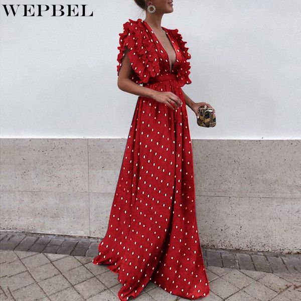 ethnic clothing wepbel women summer fashion v neck polka dot long ruffle dress sleeveless wrap floral print beach evening party, Red
ethnic clothing wepbel women summer fashion v neck polka dot long ruffle dress sleeveless wrap floral print beach evening party, Red