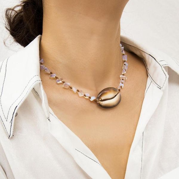 charm bracelets handmade natural seashell hand knit shells rope chain necklace pendant beaded bohemian style collar for women, Golden;silver
charm bracelets handmade natural seashell hand knit shells rope chain necklace pendant beaded bohemian style collar for women, Golden;silver
