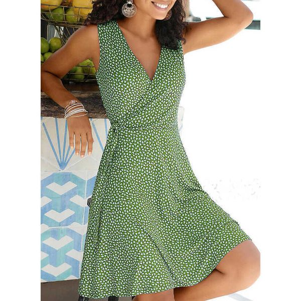 summer fashion new casual polka dot dress women v neck sleeveless bandage beach dress bohemian dresses plus size clothes s-5xl y1006, Black;gray
summer fashion new casual polka dot dress women v neck sleeveless bandage beach dress bohemian dresses plus size clothes s-5xl y1006, Black;gray
