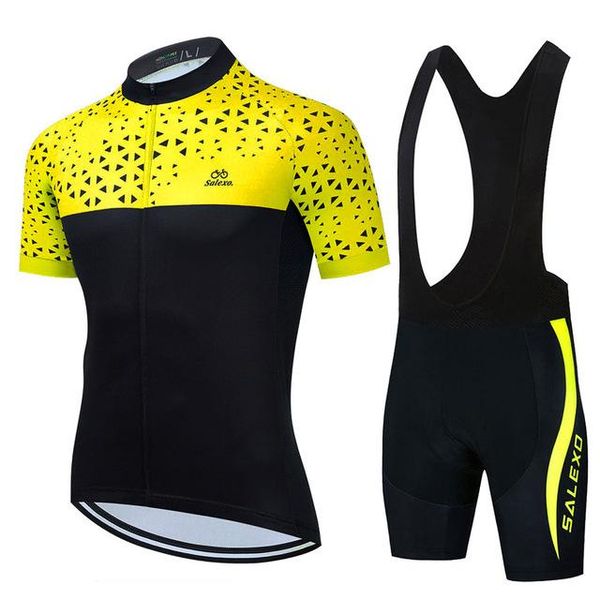 racing sets cycling jersey pro fluorescent yellow short-sleeved suit mountain bike triathlon bicycle riding, Black;blue
racing sets cycling jersey pro fluorescent yellow short-sleeved suit mountain bike triathlon bicycle riding, Black;blue