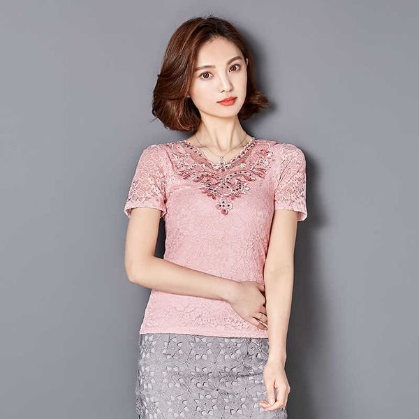 summer women lace short sleeve women's blouses hollow fashion elegant plus size 918c 30 210528, White
summer women lace short sleeve women's blouses hollow fashion elegant plus size 918c 30 210528, White